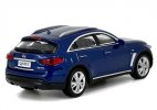 Blue 1:64 Scale Diecast Infiniti QX70 S SUV Model