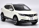 1:18 Scale White 2016 Diecast Nissan Qashqai Model