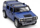 Yellow / Blue 1:27 Scale Maisto Diecast 2003 Hummer H2 Model