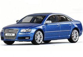 Blue / Silver / Dark Green / Black 1:64 Diecast Audi S8 D3 Model