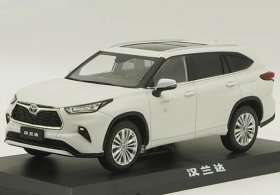 White /Black /Deep Blue /Silver Diecast Toyota Highlander Model