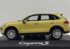 1:43 Scale Yellow Diecast Porsche Cayenne S SUV Model