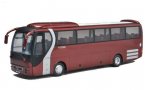 Wine Red 1:43 Scale Die-Cast YuTong LION'S STAR Bus Model