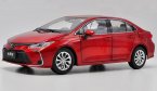 1:18 Scale Red / White Diecast 2019 Toyota Corolla Model