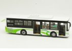 1:43 Scale White-Green Diecast Sunlong SLK6109 City Bus Model