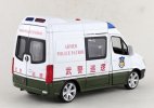 1:32 Scale Kids Police White Diecast Mercedes Benz Sprinter Toy