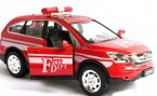 1:32 Scale Fire Dept White / Red Diecast Honda CR-V Toy