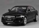 Black / White / Gray 1:24 Scale Welly Diecast Audi A4 Model