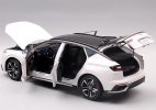 White 1:18 Scale Diecast 2022 Ford EVOS SUV Model