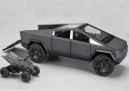 1:24 Scale Blue / Black / Silver Diecast Tesla Cybertruck Toy