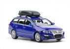 1:64 Scale Blue Diecast VW Passat Variant R36 Model