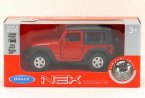 Kids Welly Red 1:36 Scale Diecast Jeep Wrangler Rubicon Toy