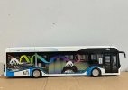 1:32 Scale Black-White Diecast Shudu CDK6126EV6 City Bus Model