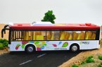 Kids White / Red / Yellow / Blue Die-Cast City Bus Toy