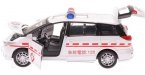 Kids White 1:32 Scale Ambulance Diecast Toyota PREVIA Toy