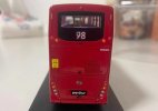 1:64 Scale Red Diecast BYD Double Decker Bus Model