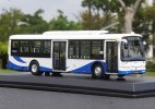 1:64 Scale Blue-White Diecast Volvo B7RLE City Bus Model