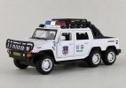 Kids 1:32 Scale Police Diecast Hummer H2 Pickup Truck Toy