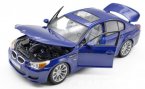 Blue / Silver 1:18 Scale Maisto Diecast BMW M5 Model