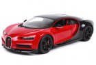 Red 1:18 Scale Bburago Diecast Bugatti Chiron Sport Model