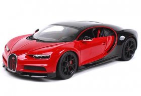 Red 1:18 Scale Bburago Diecast Bugatti Chiron Sport Model