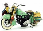 Tinplate 1:6 Scale Green Vintage 1953 Indian Motorcycle Model