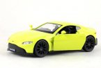 White / Green Kids 1:36 Scale Diecast Aston Matin Vantage Toy