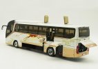 1:36 Scale White Diecast Foton AUV BJ6122 Coach Bus Model