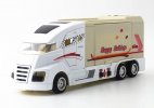 Kids Red / Blue / White Pull-Back Diecast Motorhome Toy