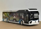 1:32 Scale Black-White Diecast Shudu CDK6126EV6 City Bus Model