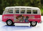 1:24 Scale White-Pink MaiSto VW Bus Model