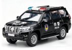 Police Black 1:43 Diecast 2018 Toyota Land Cruiser Prado Model