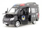 1:32 Scale Kids SWAT Black Diecast Mercedes Benz Sprinter Toy