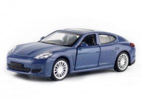 White / Blue 1:43 Scale Kids Diecast Porsche Panamera S Toy