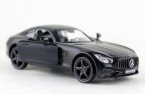 Kids Matte Black Diecast Mercedes Benz AMG GTS Car Toy