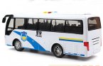 White Kids Plastic Police Coach Bus Toy