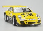 White / Yellow 1:18 Scale Welly Diecast Porsche 911 GT3 CUP