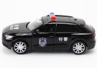 1:36 Scale Kids Black Police Diecast Audi Q8 SUV Toy