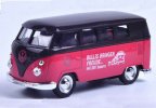 1:36 Black-Red / White-Green / Brown Kids 1962 Classical VW Bus