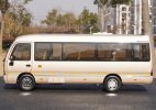 1:24 Scale Champagne Diecast JMCG Jingma Coaster Bus Model