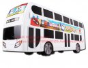 Kids White / Blue / Yellow /Green Electric Double-decker Bus Toy