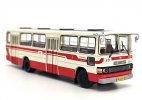 1:64 Scale White-Red NO.40 Diecast BeiJing BK652 Bus Model