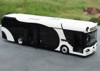 1:42 Scale White-Black Diecast AL Panda City Bus Model