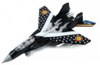 Kids Black / Red / Blue Die-Cast MiG-29 Fighter Aircraft Toy