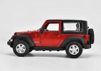 Red / White 1:24 Scale Welly 2007 Diecast Jeep Wrangler Model