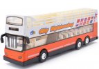 Kid Blue /Red /Orange Diecast Double Decker City Sightseeing Bus