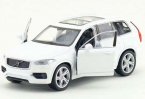 1:36 Scale Kids White / Blue Welly Diecast Volvo XC90 Toy