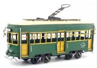 Wine Red / Green Large Scale Tinplate Vintage Tram Model