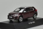 White / Brown 1:43 Scale Diecast Citroen C3-XR Model