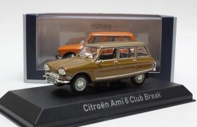 Brown 1:43 Norev Diecast Citroen Ami 6 Club Break Model